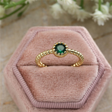 Fashion, emeraldring, gold, Engagement Ring