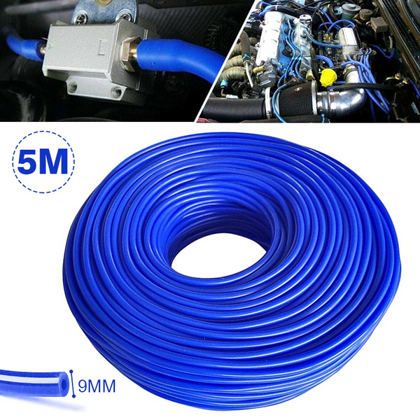 New 5m Blue Car Vacuum Hose Silicone Vacuum Pressure Hose 4mm ID 9mm OD