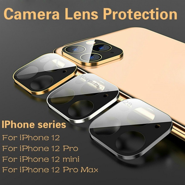 Aluminium Frame Tempered Glass Film HD Rear Lens Protective Cover Case