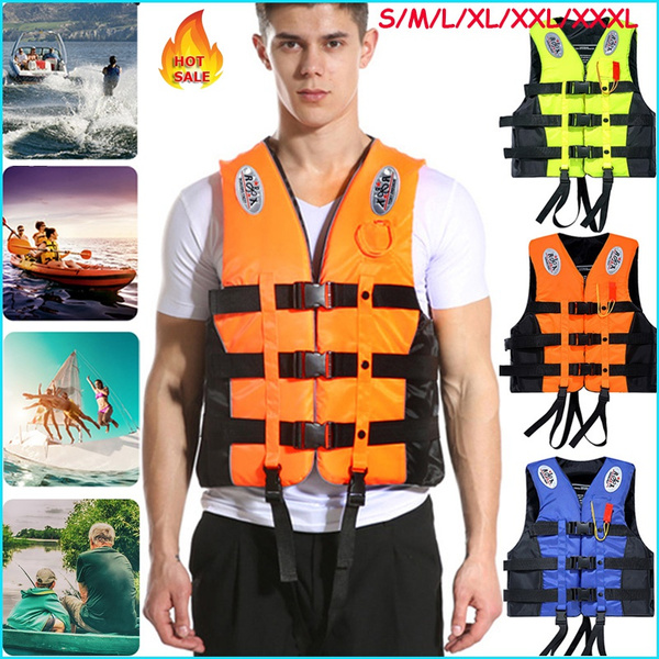Kids/Adults Life Jacket Aid Vest Kayak Ski Buoyancy Fishing Sail Boat Watersport 