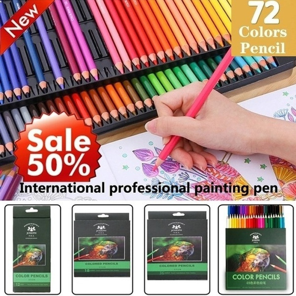 72 Colors Professional Oil Color Pencils Set Artist Painting Sketching Wood Color  Pencil School Art Supplies Water Soluble Colored Pencils