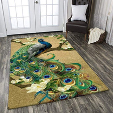 Decorative, peacock, living room, Mats
