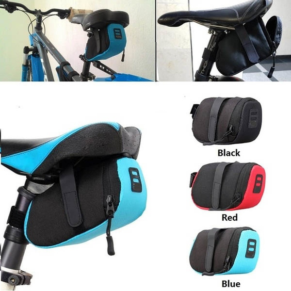 Bicycle Waterproof Storage Saddle Bag Bike Seat Cycling Rear Pouch Outdoor 