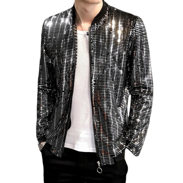 Sequin bomber outlet jacket mens