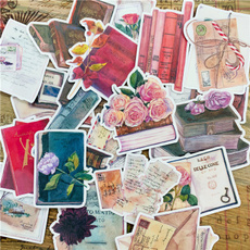 Scrapbooking, Vintage, Stickers, booklettersticker