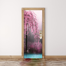 pink, Flowers, Door, Home Decor