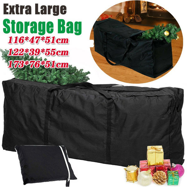EverMerry Christmas Tree Storage Bag 7.5 Ft, 4 Individual Straps Xmas Heavy Duty Artificial Moving Bags For Storage Carrying Handles With Carabiners And Dual Zipper And Inner Pocket