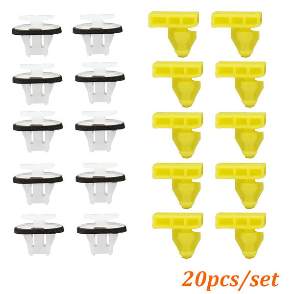 20x Wheel Arch Trim Clips Set Front Rear Side Wing Surround For Nissan Juke  X-Trail Murano 76847-JG00A 76882-JG10A Auto Bumper