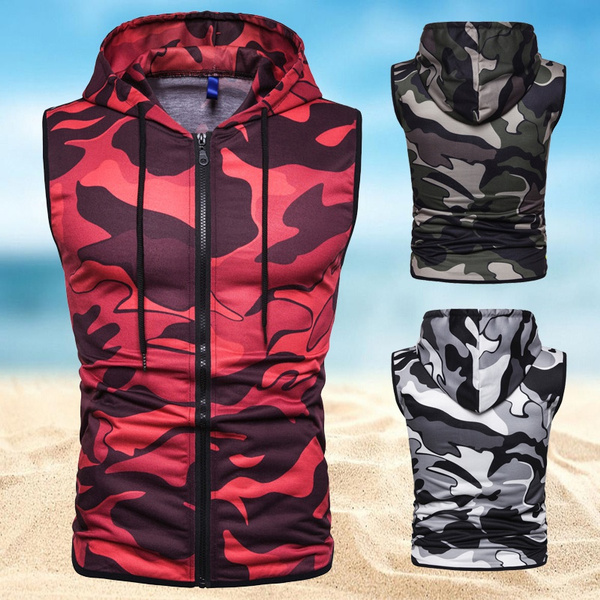 sleeveless zipper sweater