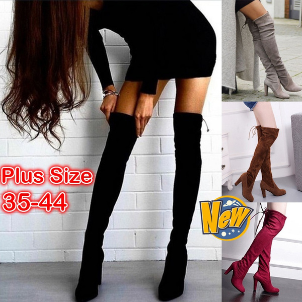 Ladies long cheap boot shoes