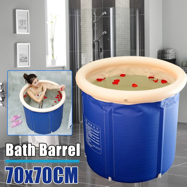 DIA80CM Portable Bath Bucket Bathtub Large Capacity Bathroom