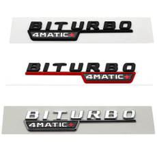 Car Sticker, Emblem, biturbo, chrome