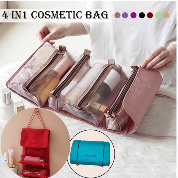 Portable Mesh Cosmetic Bag Mesh Makeup Bags Women Cosmetic Bag