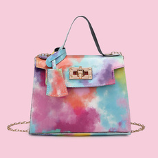 gradientcolor, Shoulder Bags, rainbow, Chain