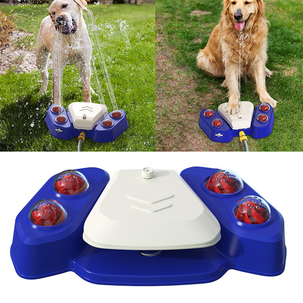 Dogs Toy Dog Fountain Dog Sprinkler, Outdoor Dog Drinking Water, Step