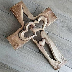 lovecros, woodencros, Heart, carvedcros