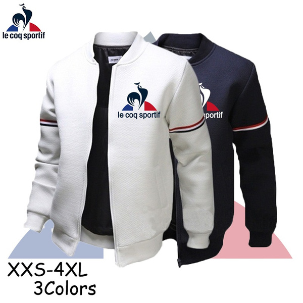 2021 Popular Le Coq Sportif Men Autumn New Solid Color Jacket Coat Fashion Brands Casual Outdoor Clothes New Fashion Slim Fit Sports Zipper Jacket