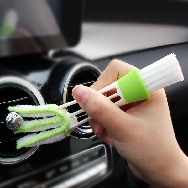 Multifunction Cleaning Brush Car Air Vent Cleaner Mini Duster Double