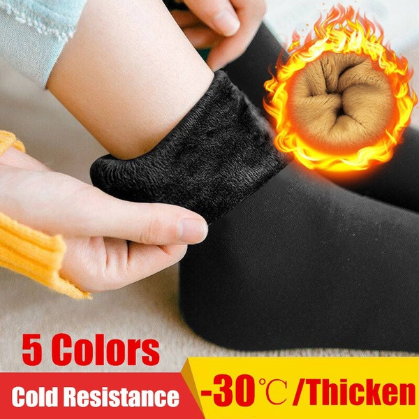 Womens Warm Socks Thicken Thermal Wool Cashmere Snow Winter Floor Sleeping  Socks