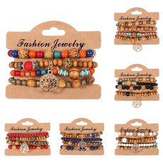 hollowour, Beaded Bracelets, bohobracelet, Jewelry