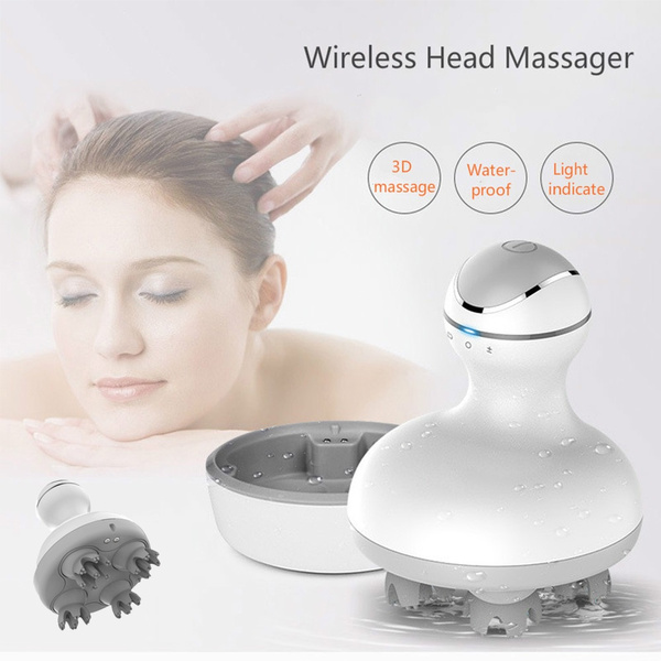 3D Simulated Person Head Massager Wireless Body Shiatsu Kneading ...