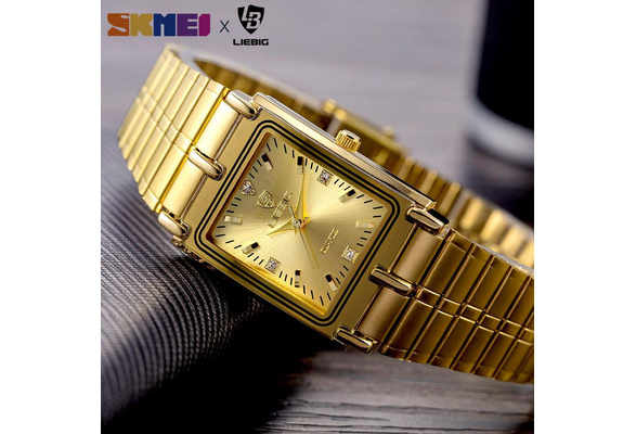 Skmei cheap gold watch