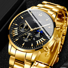 Fashion, Casual Watches, business watch, gold