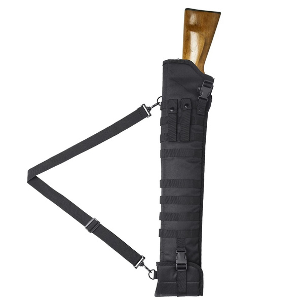 29-Inch Tactical Shotgun Scabbard - MOLLE-Compatible Rifle Holster & Sling Case (Black)