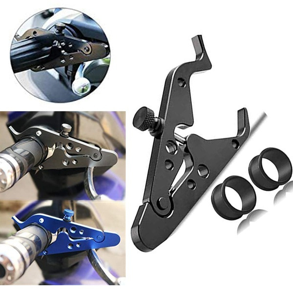 Motorcycle Cruise Control Universal Throttle Lock Assist Aluminum Wrist Hand Grip Lock Clamp With Silicone Ring Protect Throttle Grip Throttle Control System Best Motorcycle Throttle Lock System
