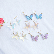 butterfly, Dangle Earring, Jewelry, Colorful