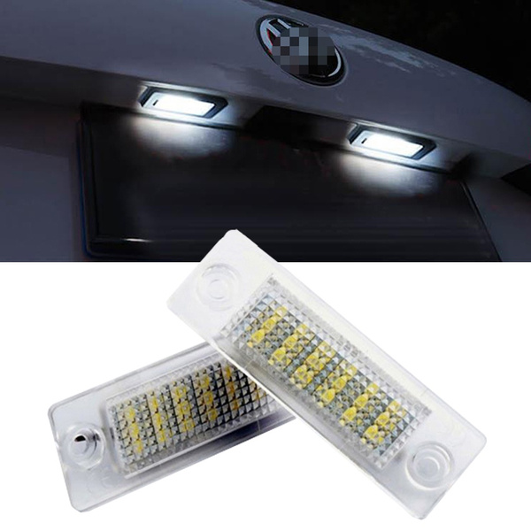 2pcs led License Plate Light Canbus For Skoda Superb MK1 VW Caddy Mk3 ...