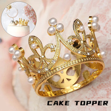 crowncaketopper, Mini, weddingcake, Wedding Supplies