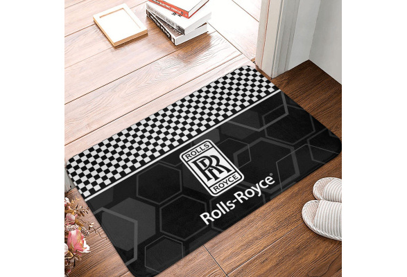 Fashion Flannel Door Mats Rolls Royce Printed Floor Mat Home Decoration  Doormat Living Room Kitchen Carpet Bathroom Anti-slip Rug