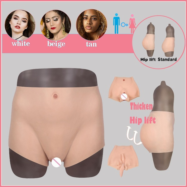 High Quality Hip lift Silicone Vagina Panties Inserted Vagina Thicken Hip  Enhancer For Crossdressers