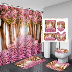 pink, pinkshowercurtain, Bathroom, bathroomdecor