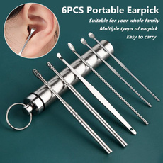 Steel, earpickcleaner, earcleaner, portable