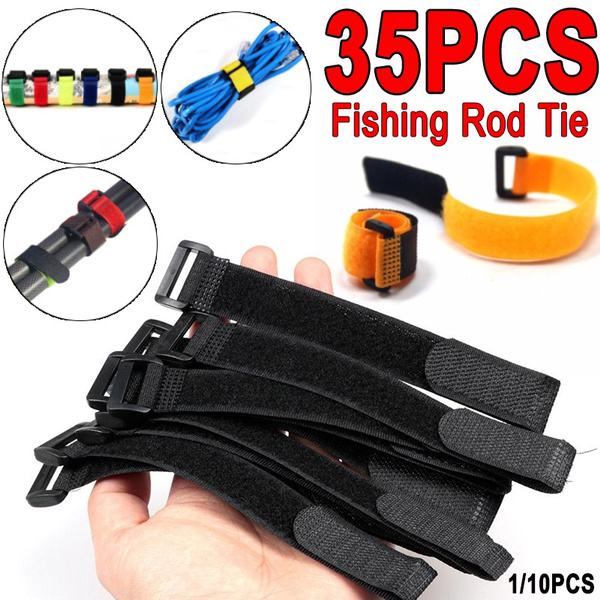 35PCS Booms Fishing Rod Strap Fishing Rod Tie Down Belt(35pcs/10pcs/1pc