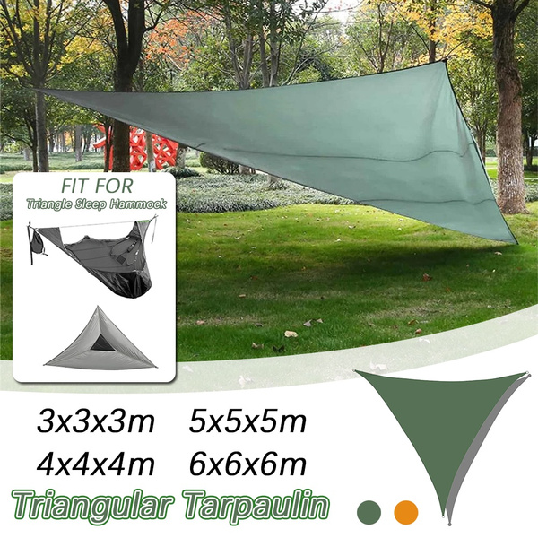Prettyia Outdoor Camping Triangle Tent Rain Fly Tarp Sunshade Sun Shelter 