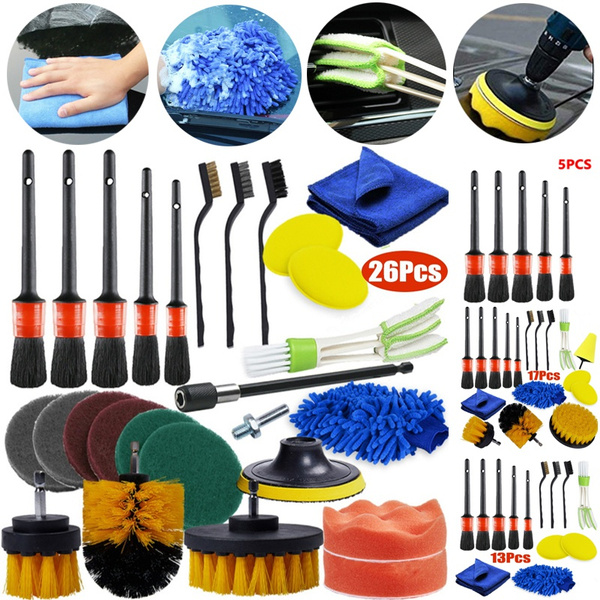 26/17/13/5 Pcs Car Auto Detailing Brush Set Car Cleaning Brushes Car ...