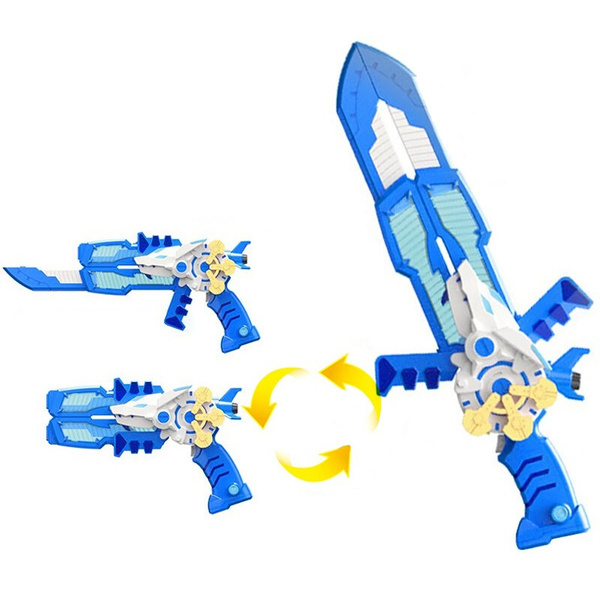 Without Color Box Three Mode Mini Force Transformation Sword Toys with ...