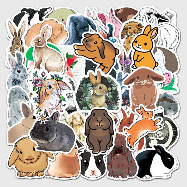 50Pcs Cute Rabbit Animal Stickers for Girls Kawaii Cartoons Bunny Hare Decal Sticker DIY to Water Bottles Laptop Guitar Suitcase | Wish 50Pcs Cute Rabbit Animal Stickers for Girls Kawaii Cartoons Bunny Hare Decal Sticker DIY to Water Bottles Laptop Guitar Suitcase | Wish