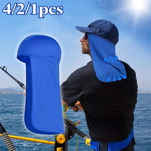 4/2/1 Pieces Hard Hat Liner with Neck Flap Cooling Skull Caps Liner Sweat  Wicking Cap with Tail Sun Shade for Safety Helmet Accessories