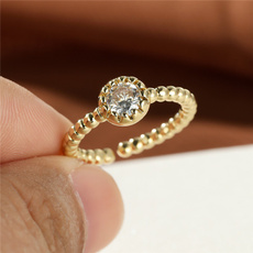 Fashion, gold, Simple, Engagement Ring