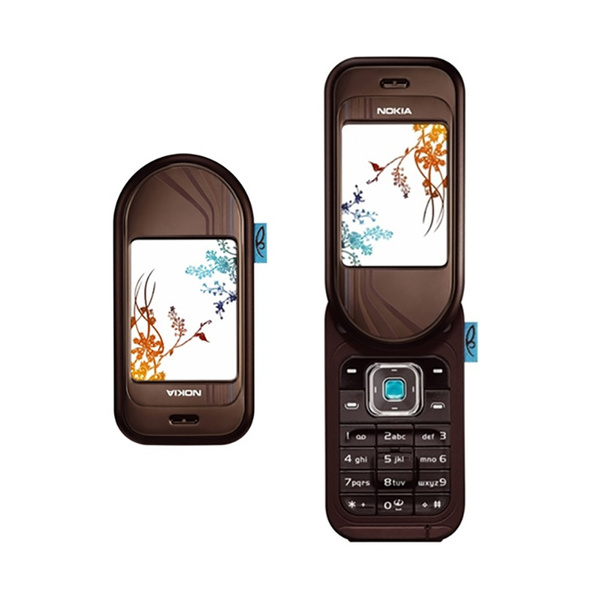 Original Unlocked Nokia 7370 mobile phone bluetooth camera video FM classic cheap  flip phone