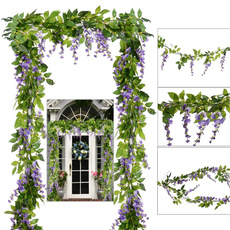 wisteriaflower, hangingdecoration, artificialplant, Garden
