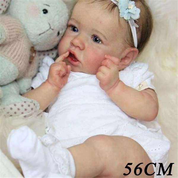 55CM full body silicone vinyl bebe doll reborn baby girl dolls newborn  sweet baby girl bath toy Anatomically Correct