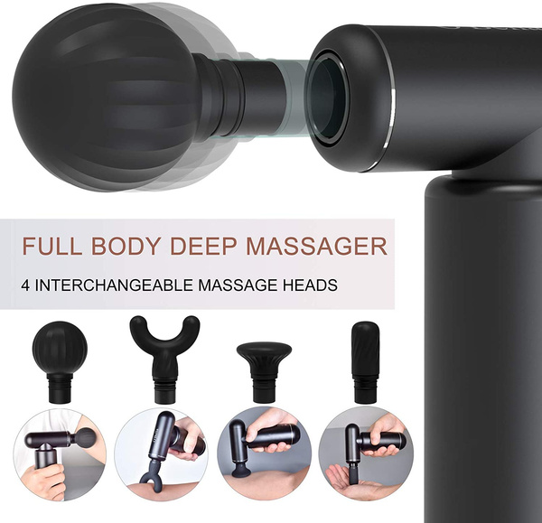 Massage Gun Deep Tissue Massager Gun Percussion Electric Muscle Massager, Handheld Cordless Quiet Massager, Portable, Brushless Motor, Relieves