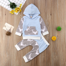 hooded, babygirloutfit, Sleeve, 2pcsset