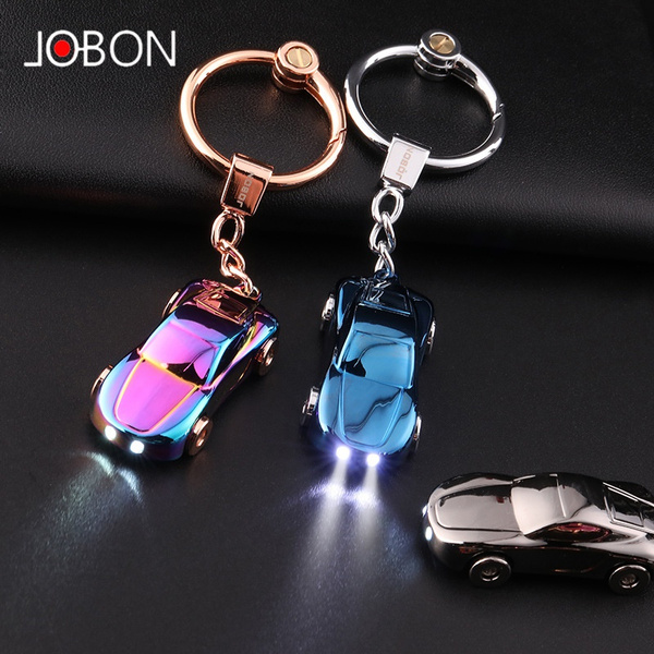 New LED Car Key chain high quality Men Top Metal Keychain Key Holder Women  Car Key