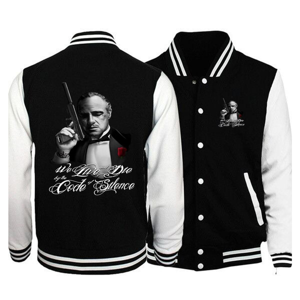 Mafioso Silencer Mafia Gun Pistol Live and Die Urban Men's Jacket ...